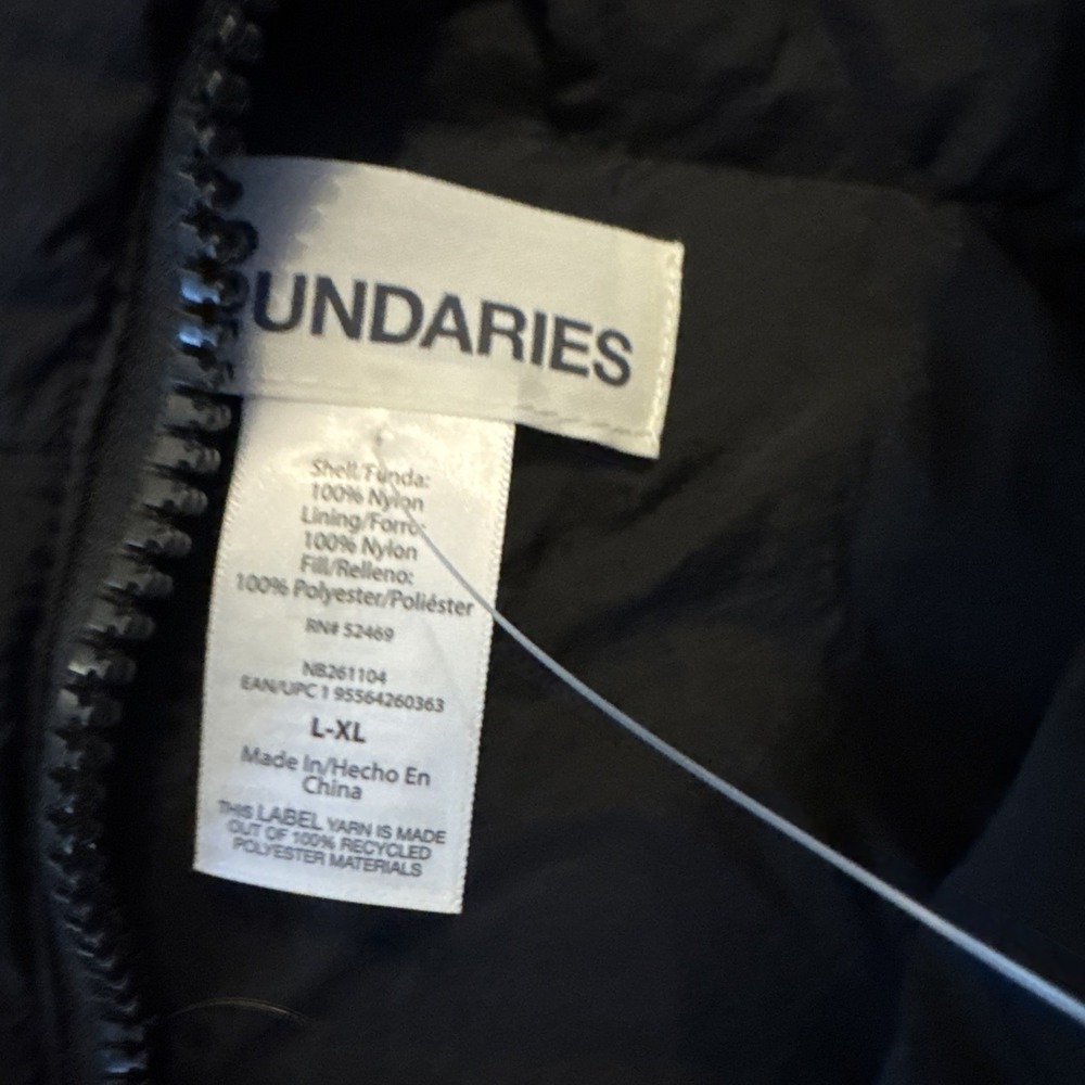 2 No Boundaries Juniors Puffer Vests Black & Green Size S-M - Picture 10 of 12